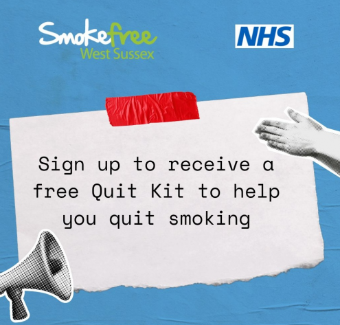 Sign up to receive a free Quit Kit to help you quit smoking